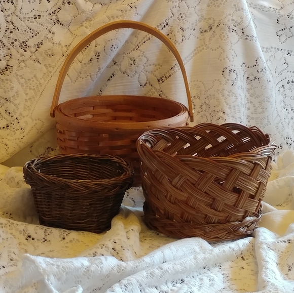 Vintage Other - Small basket trio
